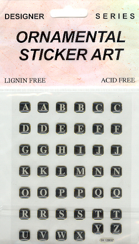 (image for) Set Small Alphabet (S)10 pack. Size 33x20mm