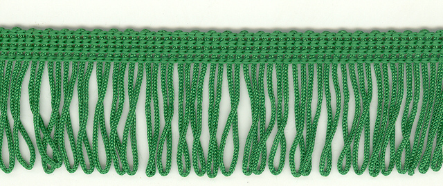 (image for) 25mm Loop Fringe Emerald