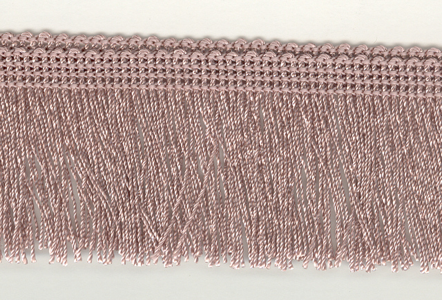 (image for) 75mm Cut Fringe Dusty Rose price per mt