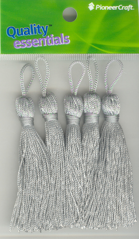 Tassels 70mm 78 Silver Grey Tassels 70mm 78 Silver Grey