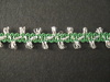 Glitter Braid per mtr; Silver/Emerald Glitter Braid per mtr; Silver/Emerald