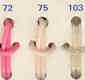 (image for) Set Small Alphabet (T)10 pack. Size 33x26mm
