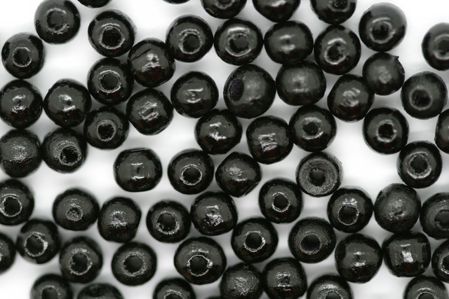 (image for) 4mm W-Beads Black