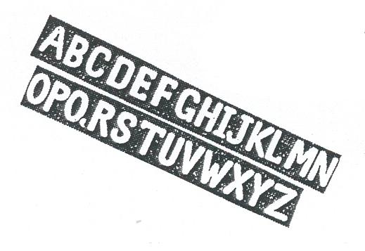 (image for) Set Upper Case Alphabet 1ea A-Z, 26p