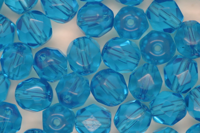 (image for) 6mm Faceted Beads Blue 100g