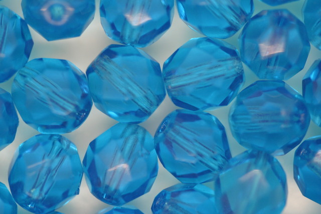 (image for) 8mm Faceted Beads Blue Bulk