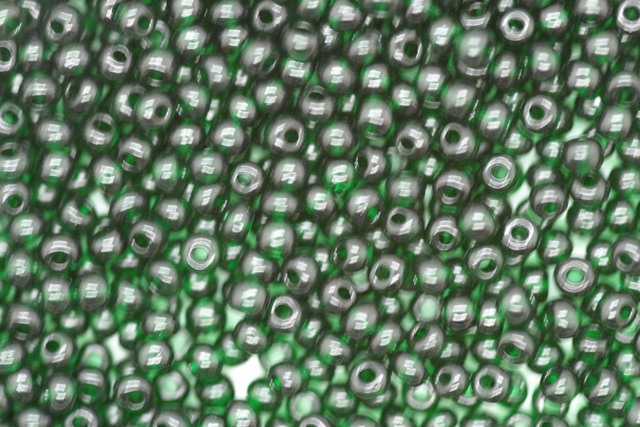 (image for) Czech Seed 11/0 R Tr Dark Green 100g