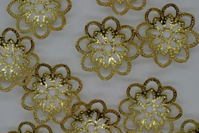 (image for) Bead Cap 13mm Gold