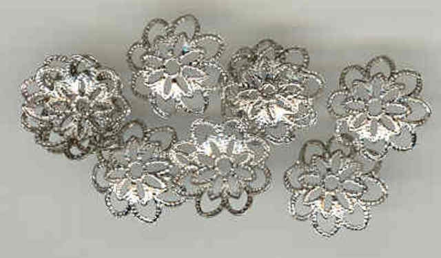 (image for) Bead Cap 13mm Silver