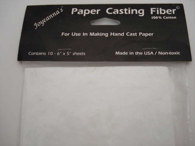 (image for) Paper Casting Fibre, 10 x 6\"x 5\" sheets