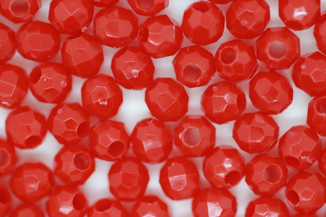 (image for) 4mm Facet Op Red 100g