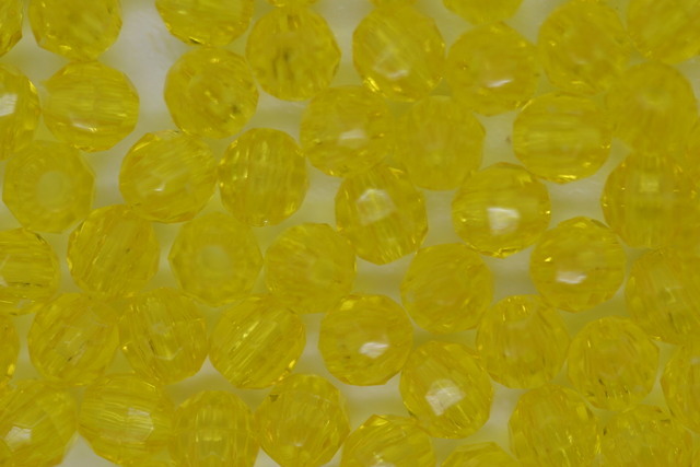 (image for) 4mm Facet Tr Acid Yellow 100g