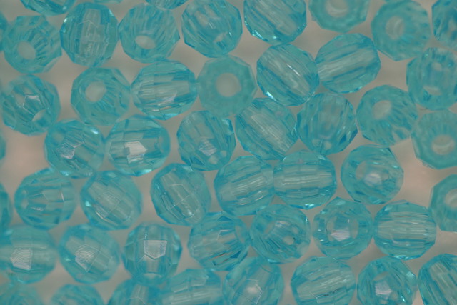 (image for) 4mm Facet Tr Lt Turquoise 100g