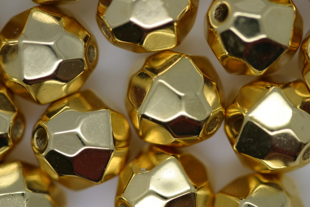 (image for) 12mm Facet Metallic Gold 50g