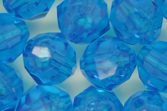 (image for) 12mm Facet Turquoise 250g