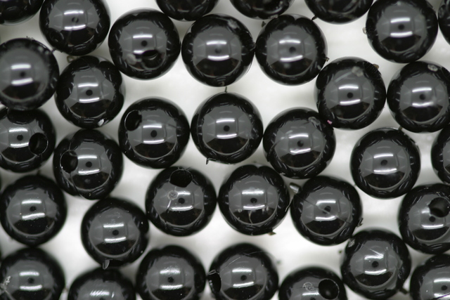 (image for) 6mm Round Op Black 250g