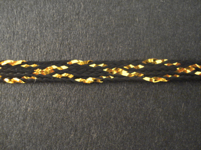 (image for) Glitter Braid per mtr; Gold/Black