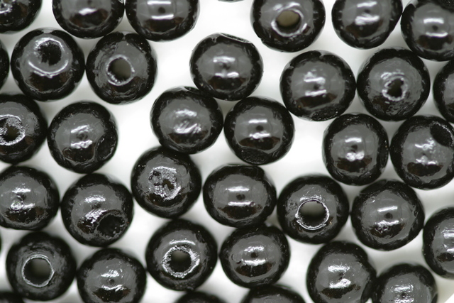 (image for) 6mm W-Beads Black