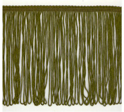(image for) 150mm Fringe Loop Moss Green